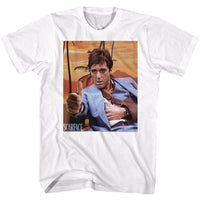 Thumbnail for SCARFACE-THUMBS AND AMMO-WHITE ADULT S/S TSHIRT