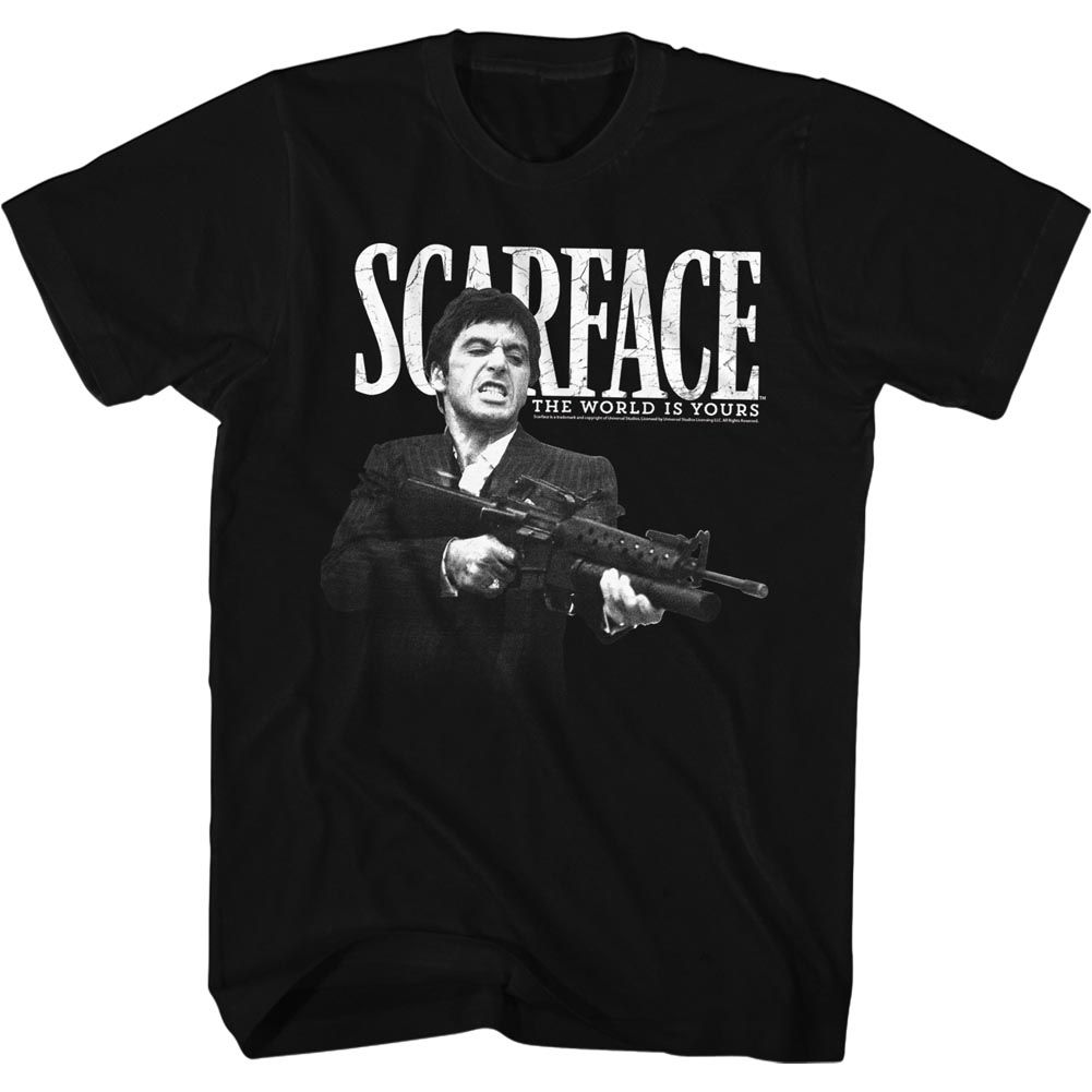 SCARFACE-SCARFACE-BLACK ADULT S/S TSHIRT