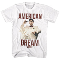 Thumbnail for SCARFACE-AMERICANDREAM-WHITE ADULT S/S TSHIRT