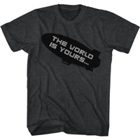Thumbnail for SCARFACE-BLIMP-BLACK HEATHER ADULT S/S TSHIRT