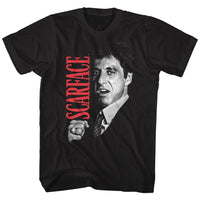 Thumbnail for SCARFACE-TONY CLOSE-UP-BLACK ADULT S/S TSHIRT