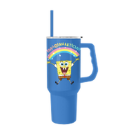 Thumbnail for Spongebob Imagination Rainbow  40oz Stainless Steel Tumbler w Handle – 12 pc ppk ($13.75 each)