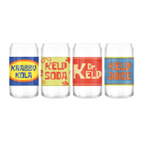 Thumbnail for Spongebob Soda Labels 4pc 16oz Can Glass Set – 12 pc ppk ($14.50 each)
