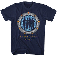 Thumbnail for STARGATE-SILHOUETTE GATE-NAVY ADULT S/S TSHIRT