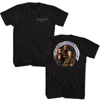 Thumbnail for STARGATE-STARGATE CAST AND GATE FRONT AND BACK-BLACK ADULT S/S TSHIRT