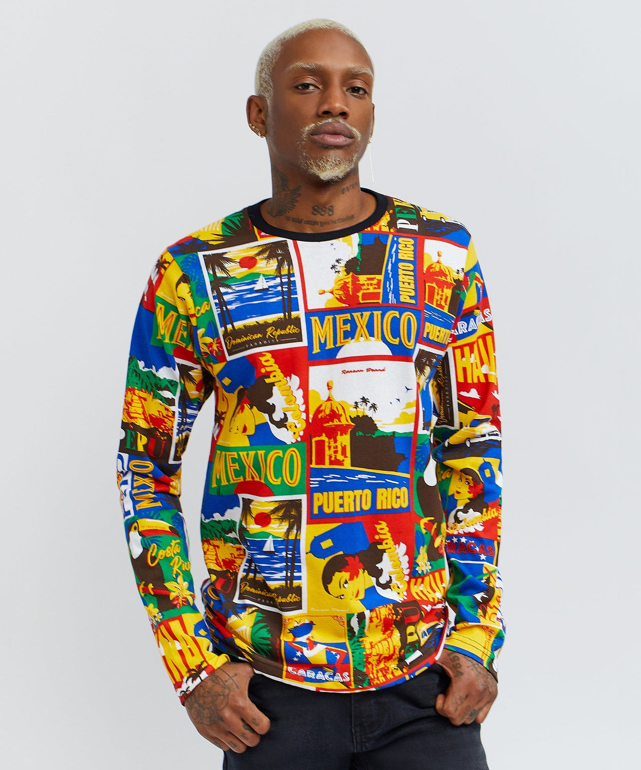 Hispanic Tile L/S T-Shirt
