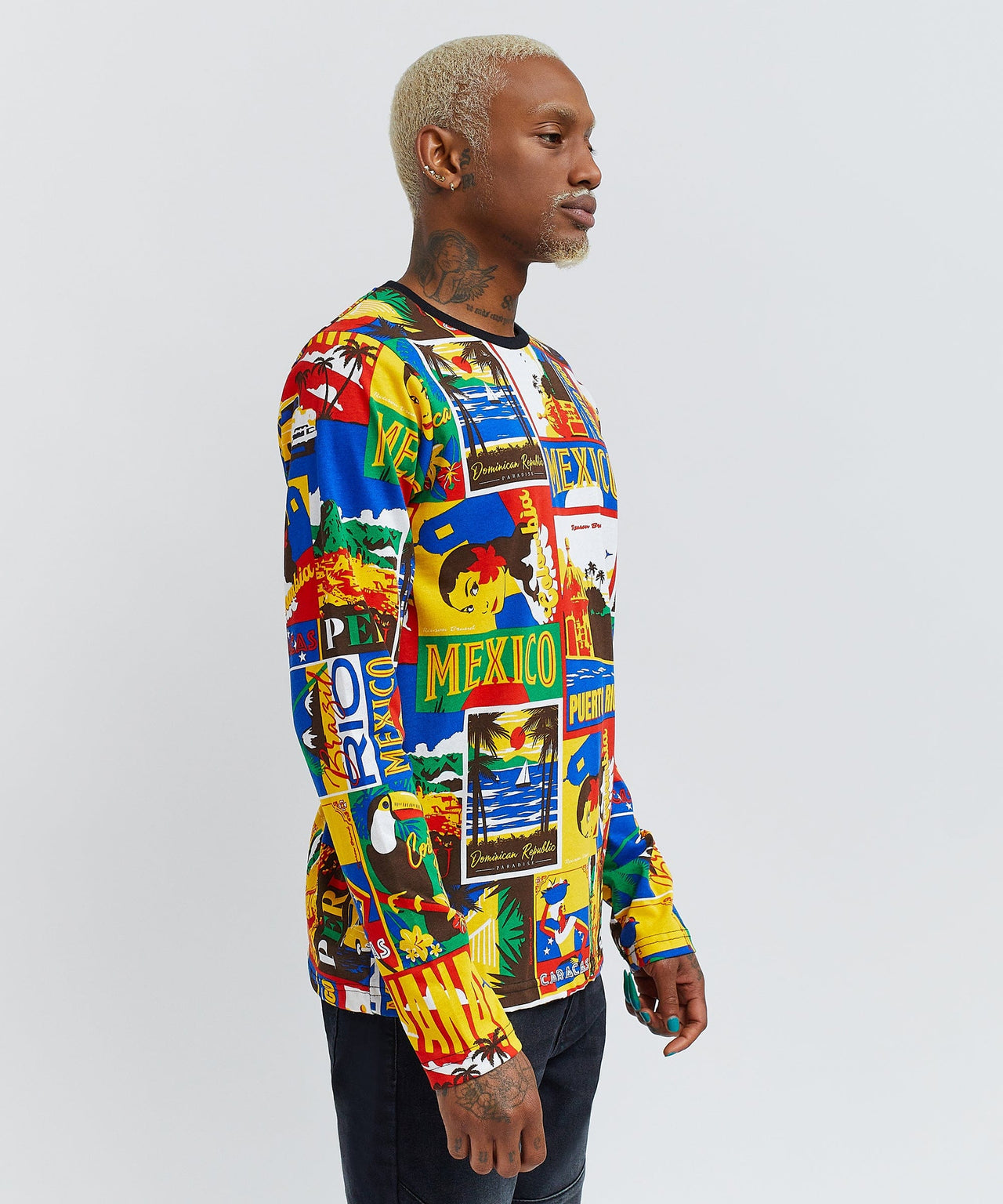 Hispanic Tile L/S T-Shirt