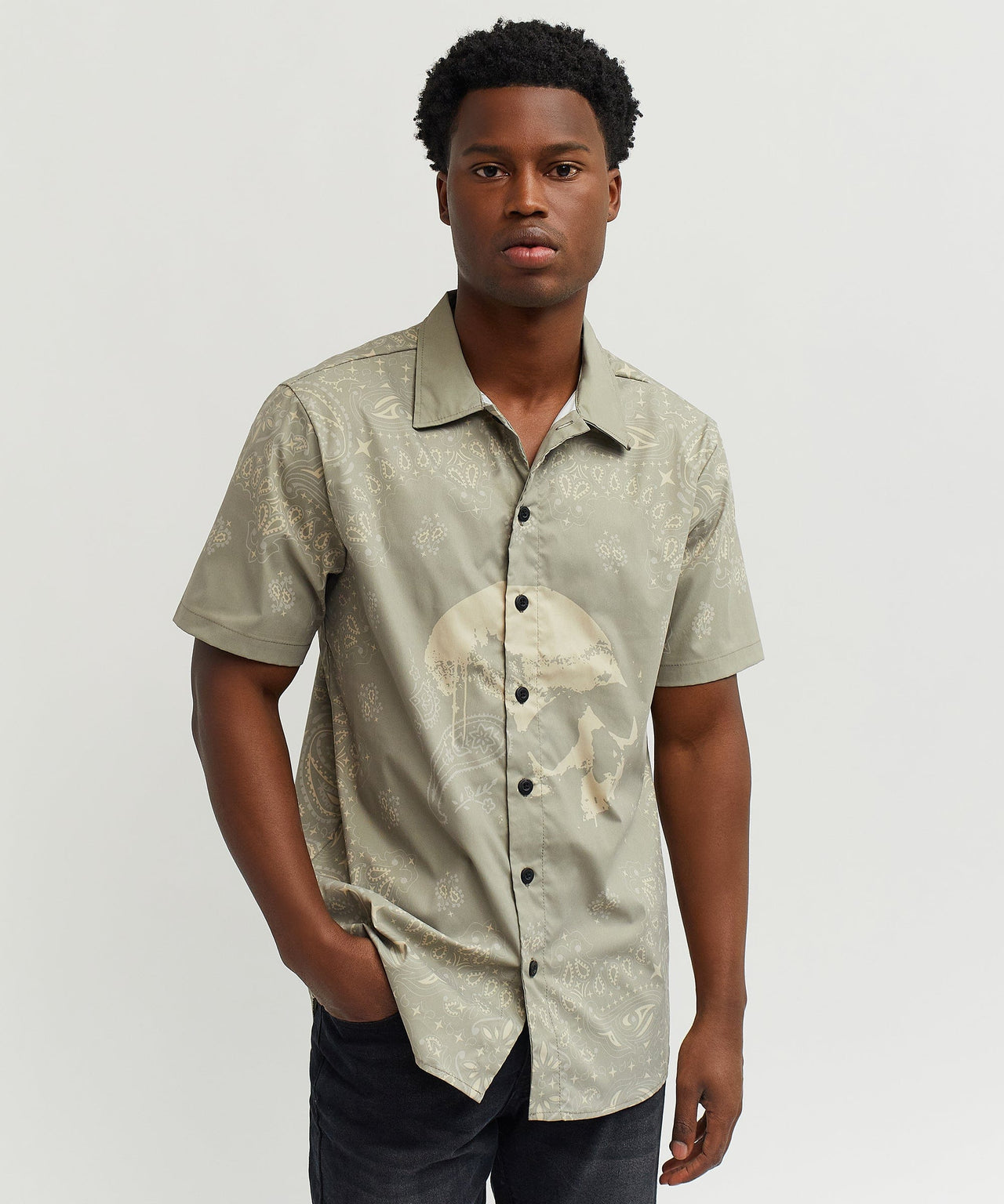 Skull Paisley Ss Shirt