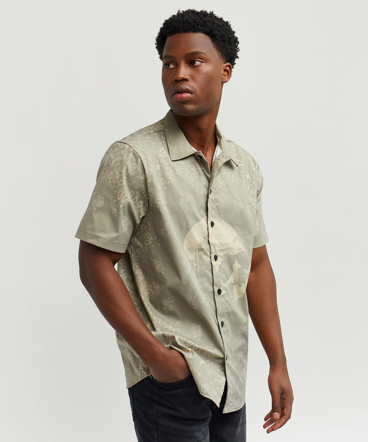 Skull Paisley Ss Shirt