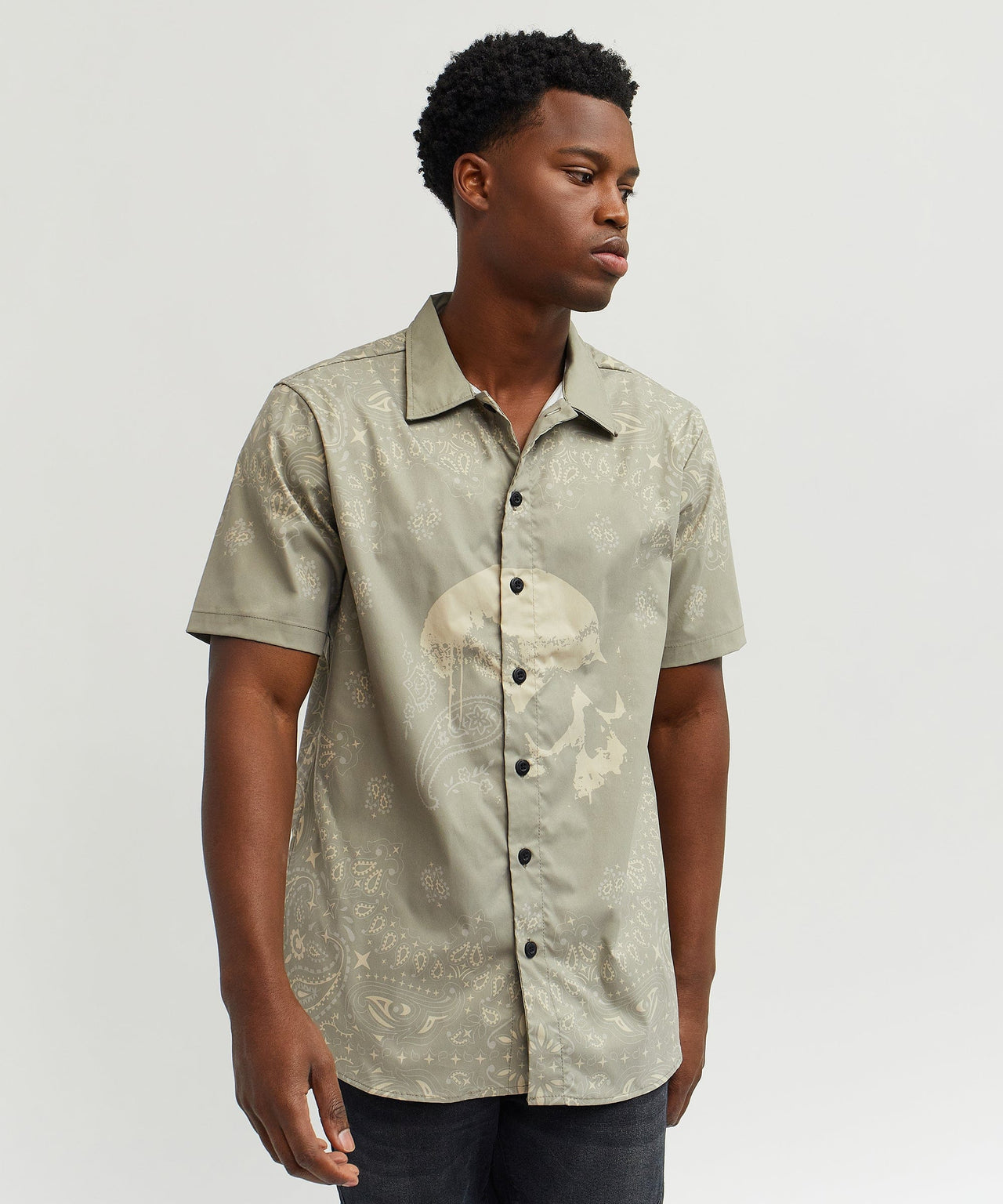 Skull Paisley Ss Shirt