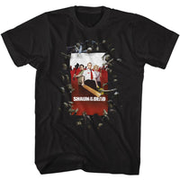 Thumbnail for SHAUN OF THE DEAD-SHAUN OF THE DEAD SHAUN POSTER-BLACK ADULT S/S TSHIRT