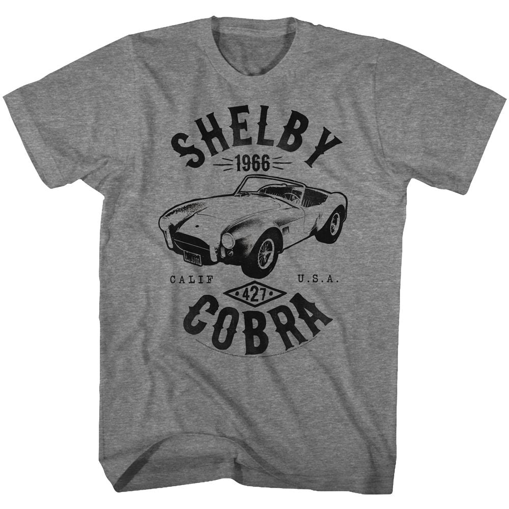 CARROLL SHELBY-SHELBYCOBRA-GRAPHITE HEATHER ADULT S/S TSHIRT