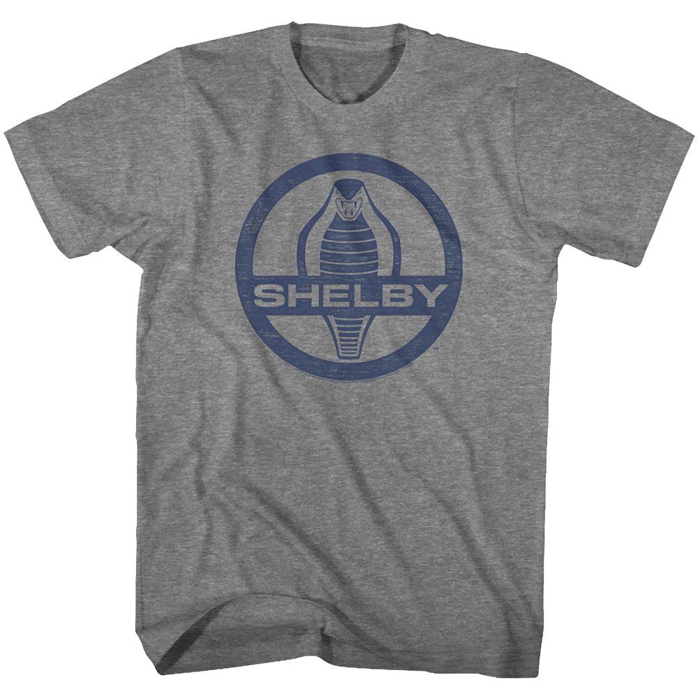 CARROLL SHELBY-COBRA SNAKE LOGO-GRAPHITE HEATHER ADULT S/S TSHIRT