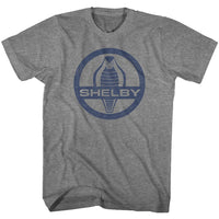 Thumbnail for CARROLL SHELBY-COBRA SNAKE LOGO-GRAPHITE HEATHER ADULT S/S TSHIRT
