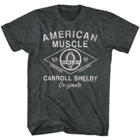 Thumbnail for CARROLL SHELBY-SHELBY ORIGINALS-BLACK HEATHER ADULT S/S TSHIRT