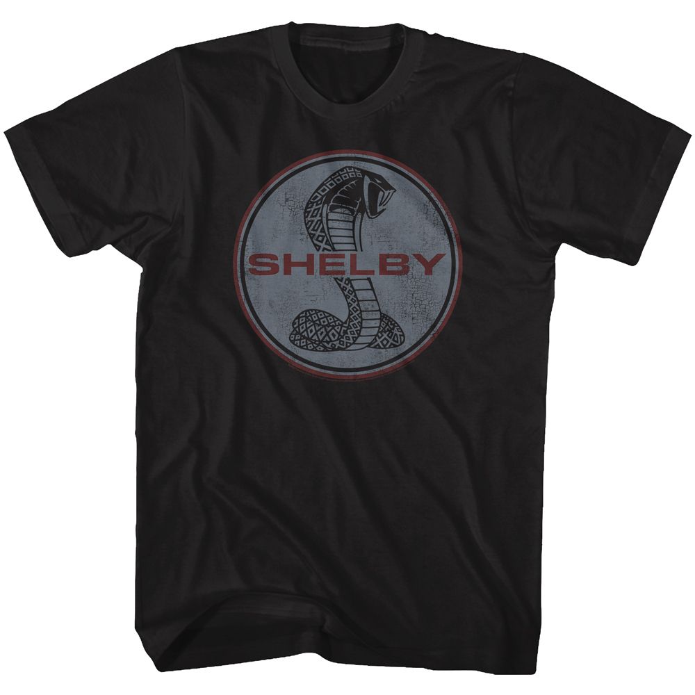 CARROLL SHELBY-SHELBY SNAKE-BLACK ADULT S/S TSHIRT