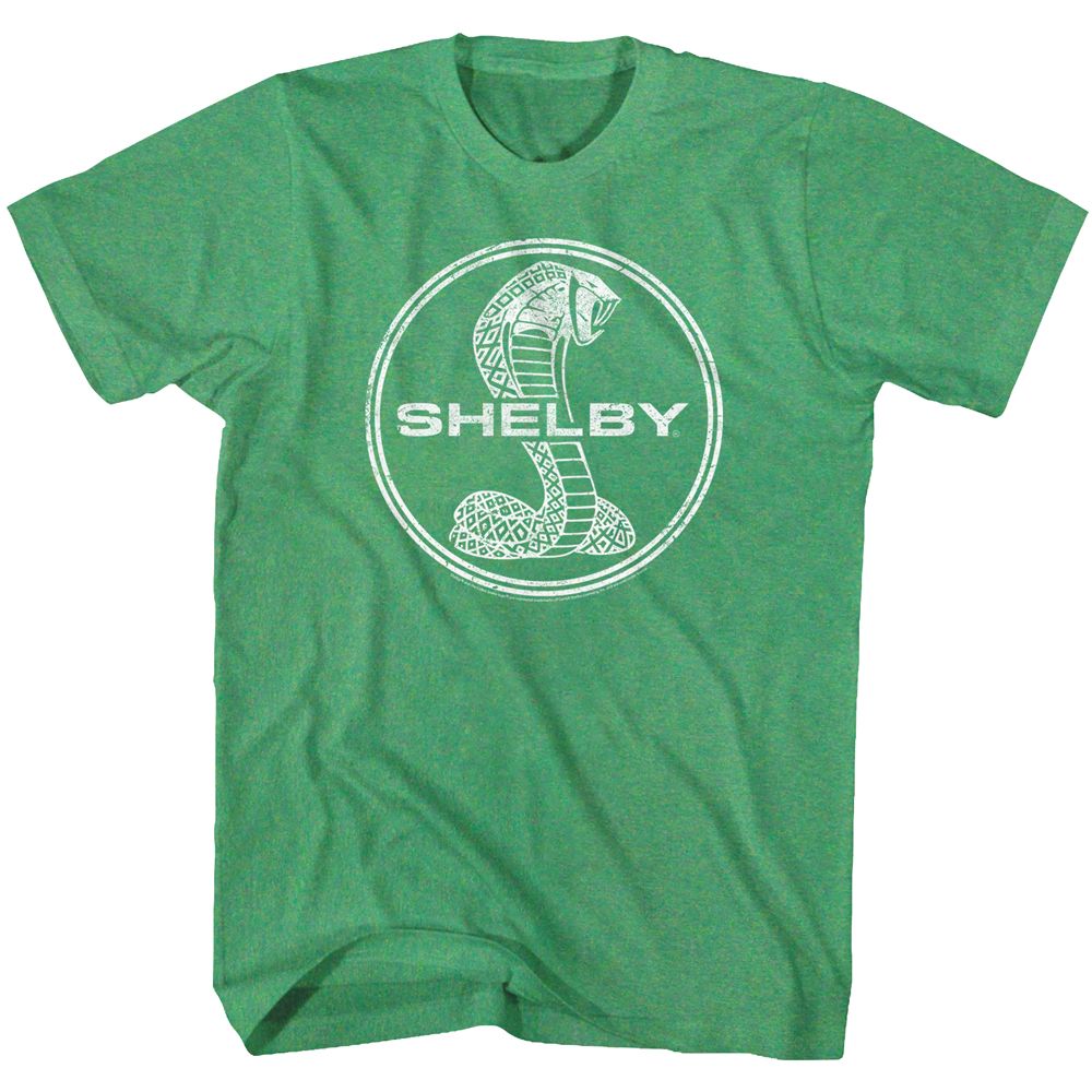 CARROLL SHELBY-CIRCLE MONOCHROME-KELLY HEATHER ADULT S/S TSHIRT