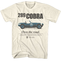 Thumbnail for CARROLL SHELBY-CARROLL SHELBY 289 COBRA-NATURAL ADULT S/S TSHIRT