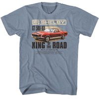 Thumbnail for CARROLL SHELBY-CARROLL SHELBY KING MAG AD 2-VINTAGE INDIGO HEATHER ADULT S/S TSHIRT