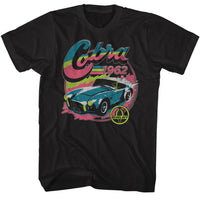 Thumbnail for CARROLL SHELBY-SHELBY COLORFUL 1962 COBRA-BLACK ADULT S/S TSHIRT