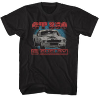 Thumbnail for CARROLL SHELBY-SHELBY TRICOLOR GT350-BLACK ADULT S/S TSHIRT