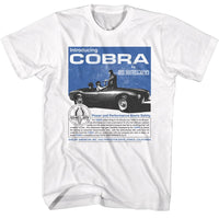 Thumbnail for CARROLL SHELBY-CARROL SHELBY 60S COBRA AD-WHITE ADULT S/S TSHIRT
