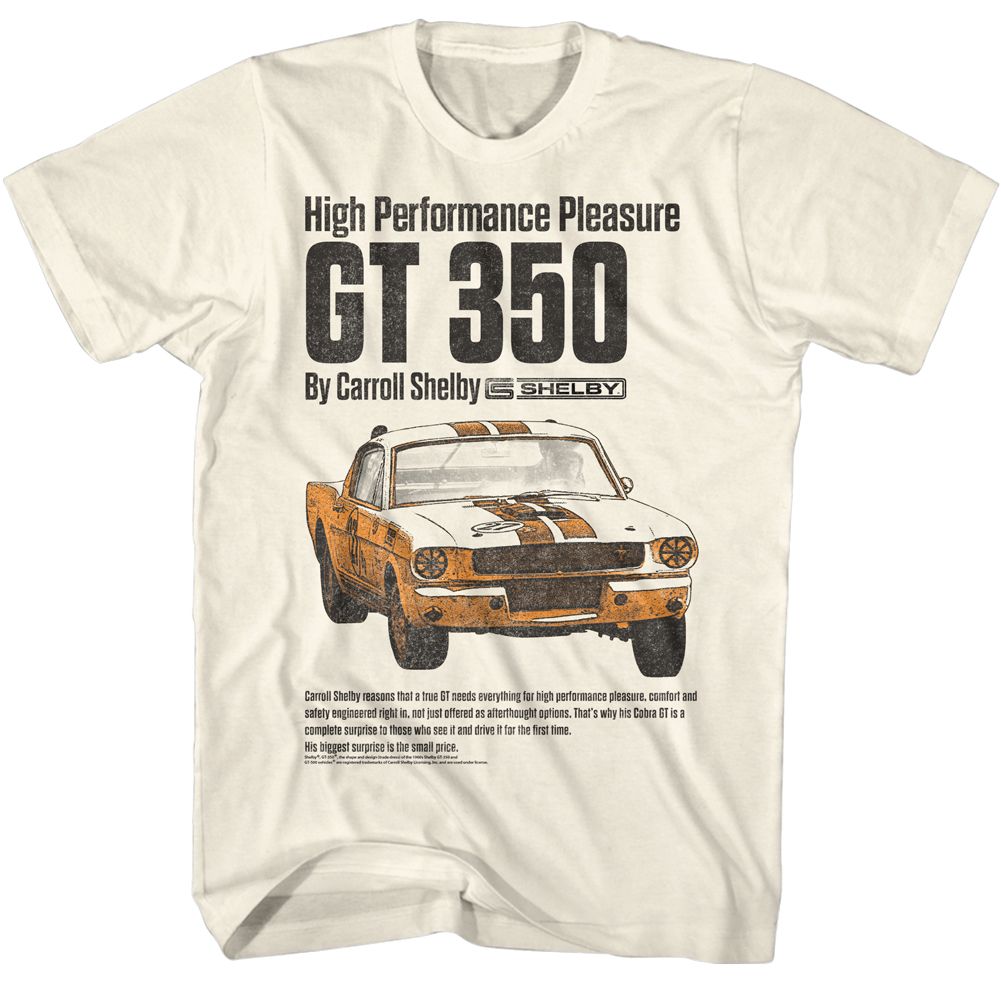 CARROLL SHELBY-CARROLL SHELBY HIGH PERFORMANCE-NATURAL ADULT S/S TSHIRT