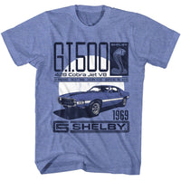 Thumbnail for CARROLL SHELBY-CARROLL SHELBY 428 COBRA JET-LIGHT BLUE HEATHER ADULT S/S TSHIRT