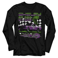 Thumbnail for CARROLL SHELBY-CARROLL SHELBY GT 350 RACING-BLACK ADULT L/S TSHIRT