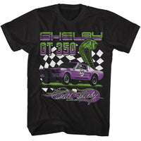 Thumbnail for CARROLL SHELBY-SHELBY GT 350 RACING-BLACK ADULT S/S TSHIRT