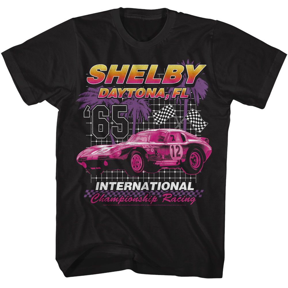 CARROLL SHELBY INTERNATIONAL CHAMPIONSHIP-BLACK ADULT S/S TSHIRT