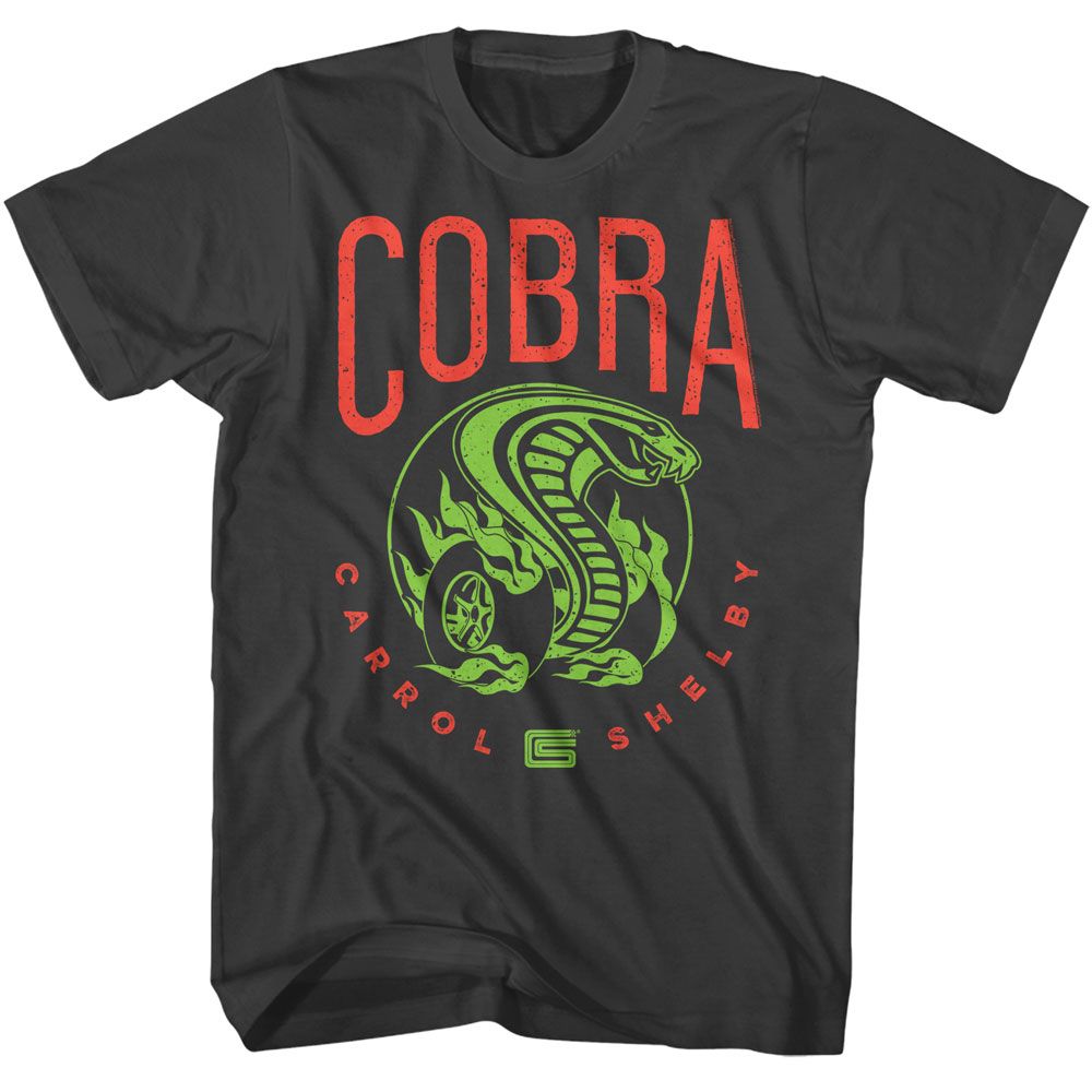 CARROLL SHELBY-CARROLL SHELBY COBRA BRIGHT COLORS-SMOKE ADULT S/S TSHIRT