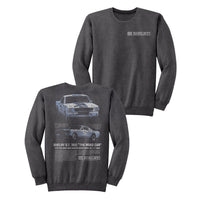 Thumbnail for CARROLL SHELBY-CARROLL SHELBY GT 350 TWO ANGLES F B-DARK HEATHER ADULT L/S SWEATSHIRT