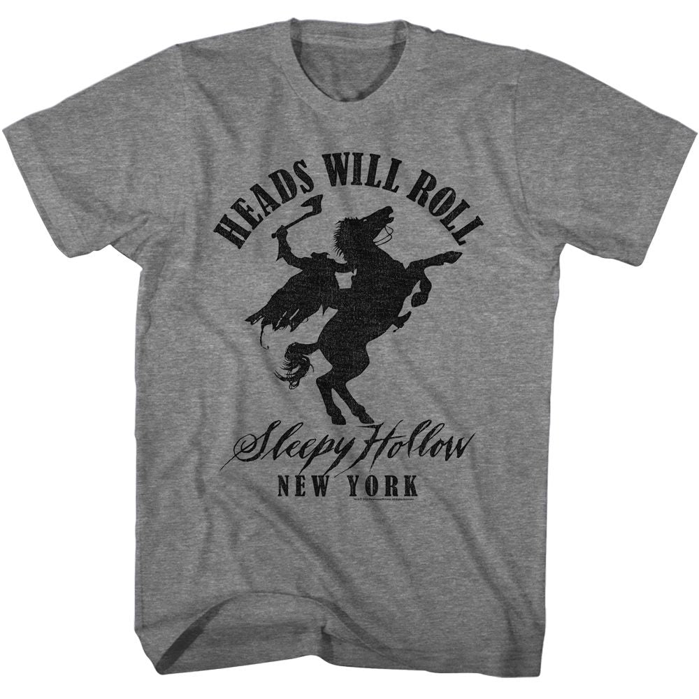 SLEEPY HOLLOW-SLEEPY HOLLOW NEW YORK-GRAPHITE HEATHER ADULT S/S TSHIRT