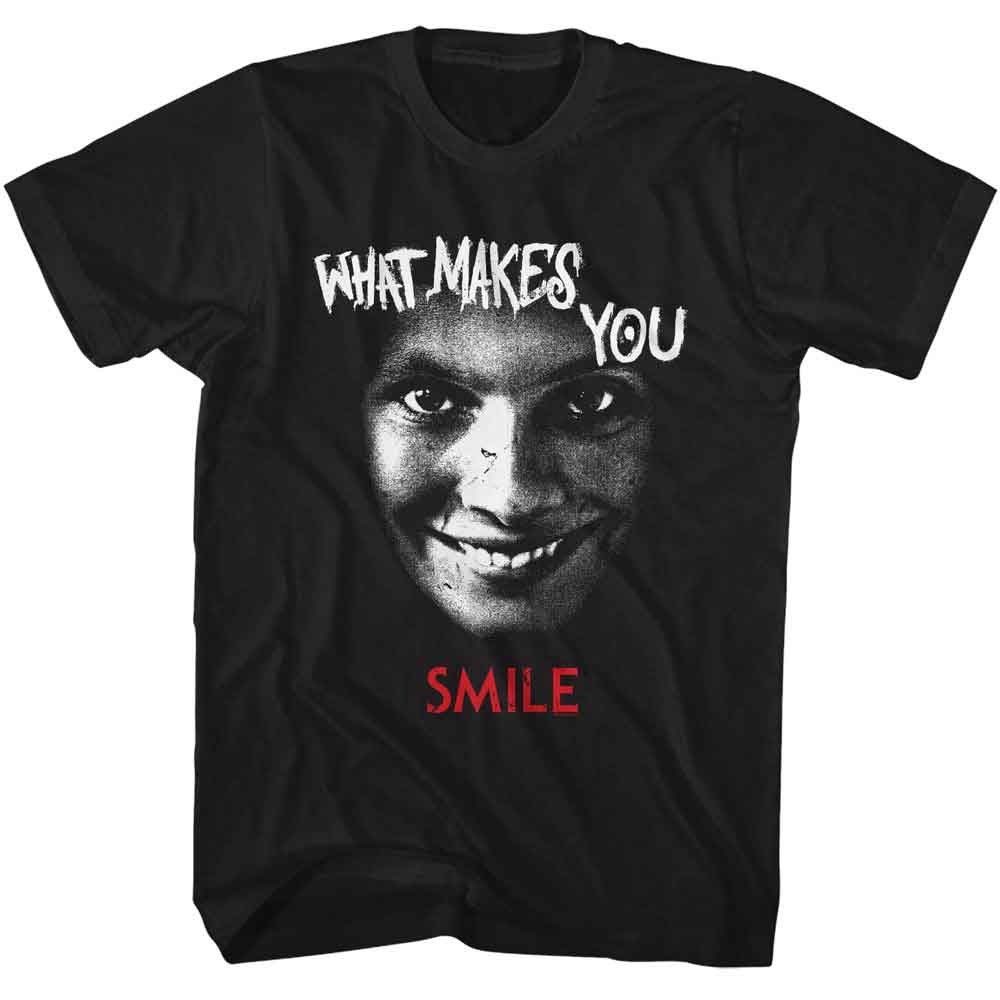 SMILE-SMILE WHAT MAKES YOU SMILE-BLACK ADULT S/S TSHIRT