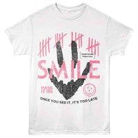 Thumbnail for SMILE-SMILE PASS IT ON-WHITE ADULT S/S TSHIRT