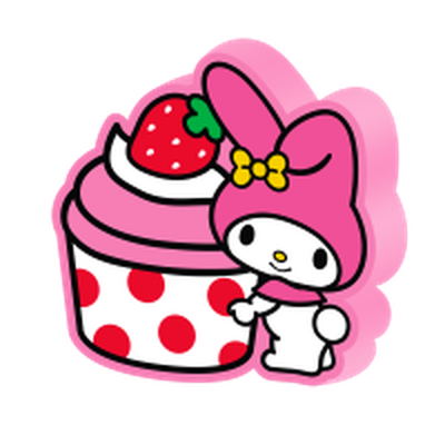 Melody Strawberry Cupcake  Large Die Cut MDF Box Wall Sign – 16 pc ppk ($5.50 each)
