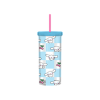 Thumbnail for Sanrio Cinnamoroll Cherry Checker Pattern 20Oz Plastic Tall Cold Cup W/ Lid And Straw – 12 pc ppk ($5.25 each)
