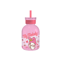 Thumbnail for My Melody Eating Strawberry Ice Cream Icons  15oz Glass Milk Bottle w Straw – 12 pc ppk ($7.50 each)