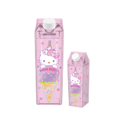 Sanrio Hello Kitty Dreamy Ice Cream  16.2oz Plastic Milk Carton Bottle – 12 pc ppk ($5.50 each)