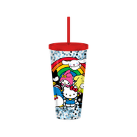 Thumbnail for Sanrio Hello Kitty and Friends Group Rainbow Pose  32oz Confetti Cold Cup – 12 pc ppk ($7.50 each)