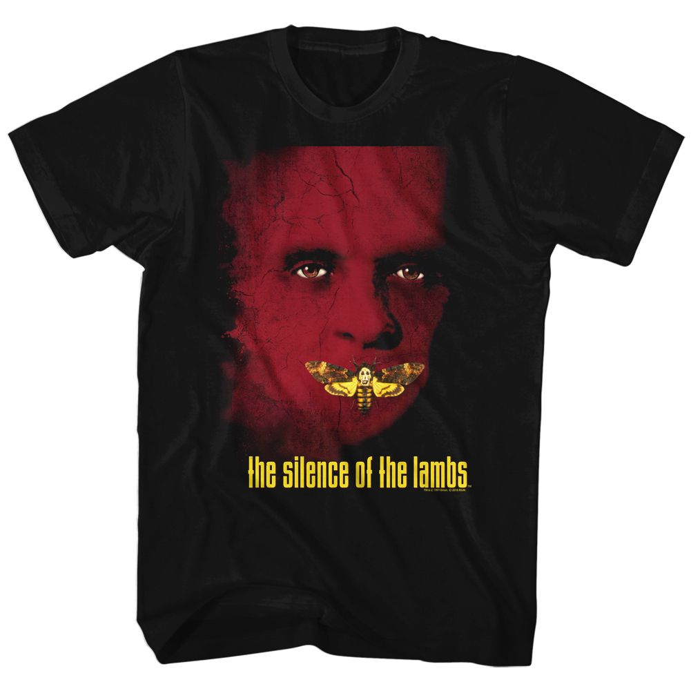 SILENCE OF THE LAMBS-POSTER-BLACK ADULT S/S TSHIRT