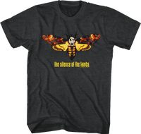 Thumbnail for SILENCE OF THE LAMBS-MOTH-BLACK HEATHER ADULT S/S TSHIRT