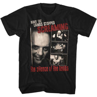 Thumbnail for SILENCE OF THE LAMBS-SCREAMING-BLACK ADULT S/S TSHIRT