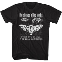 Thumbnail for SILENCE OF THE LAMBS-NEGATIVE-BLACK ADULT S/S TSHIRT