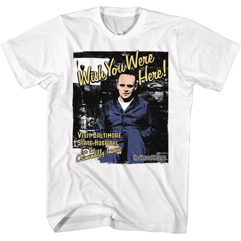 SILENCE OF THE LAMBS-SILENCE HANNIBAL CELL-WHITE ADULT S/S TSHIRT