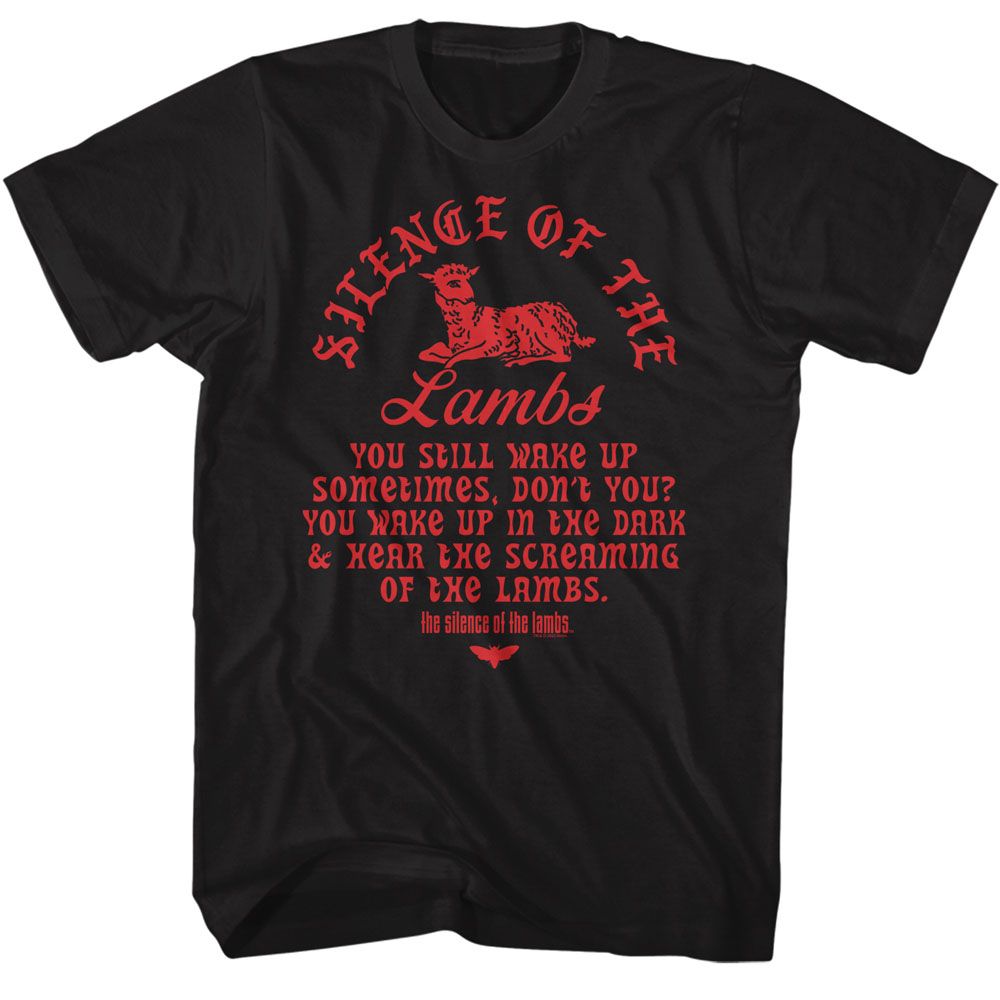 SILENCE OF THE LAMB-SILENCE ALMB-BLACK ADULT S/S TSHIRT