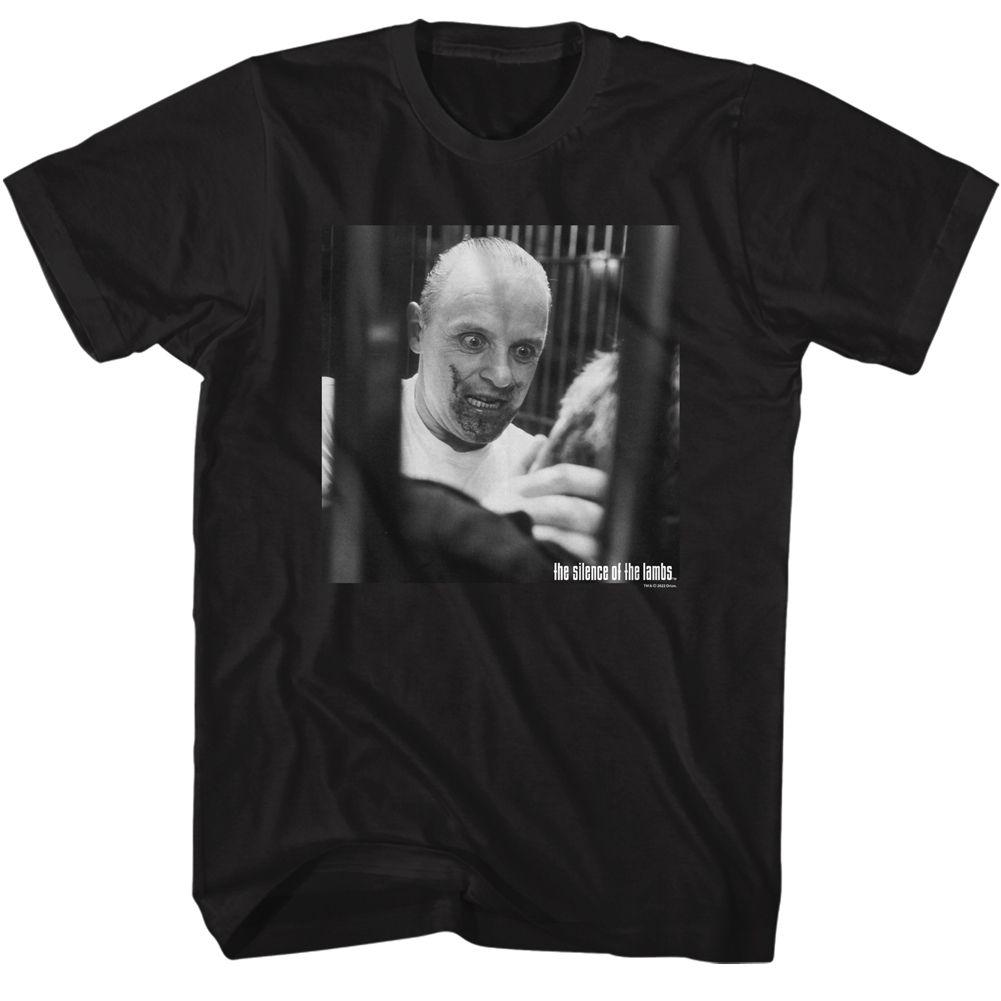 SILENCE OF THE LAMBS-SOL LECTER SCREENSHOT-BLACK ADULT S/S TSHIRT
