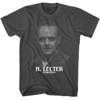 Thumbnail for SILENCE OF THE LAMBS-SILENCE H LECTER PORTRAIT-SMOKE ADULT S/S TSHIRT