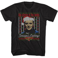 Thumbnail for SILENCE OF THE LAMBS-SILENCE LECTER UGLY SWEATER-BLACK ADULT S/S TSHIRT